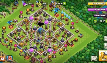 CONTA CLASH OF CLANS CV12 RECENTE VINDO DE CV11 FULL COM 4 HERÓIS E 1247 GEMAS