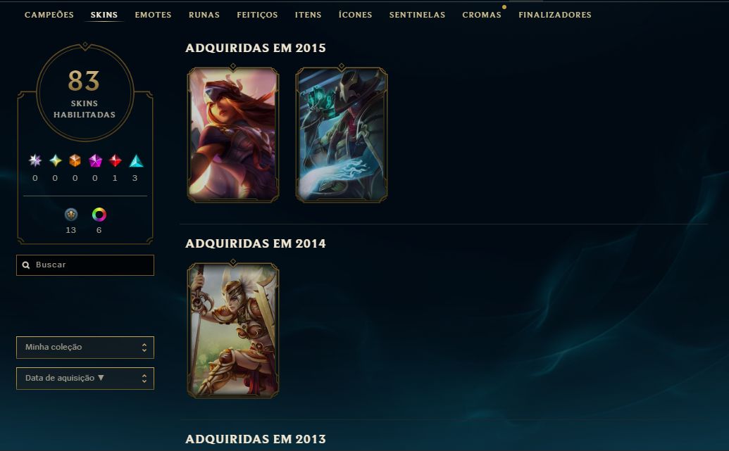 KAYLE JUIZA + SIVIR VITORIOSA | 84 SKINS | 127 CHAMPS | PRATA 4 | CONTA DE 2011