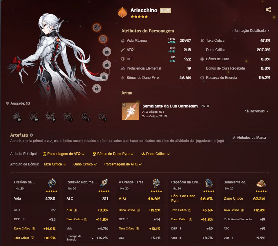 Conta Veterana Genshin Impact (Servidor América) AR 60 + Honkai Star Rail Bonus