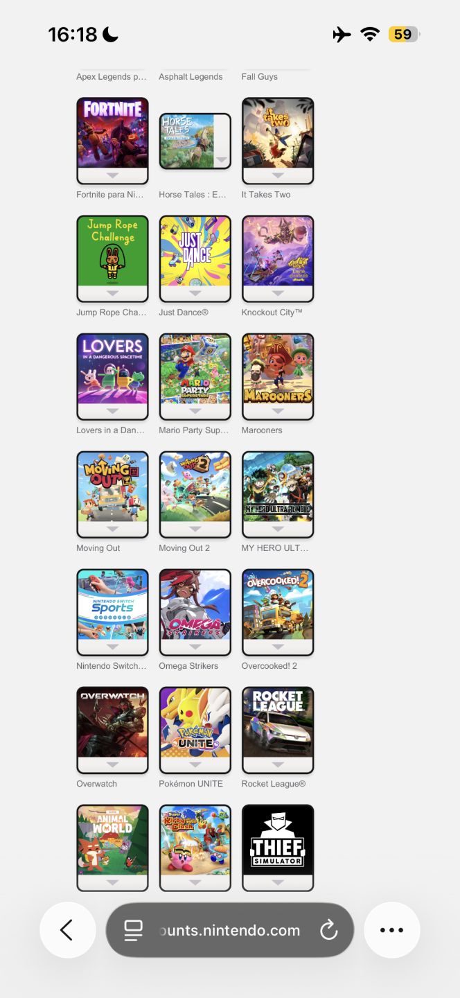 Conta Nintendo Switch Mario Party Superstars + Nintendo Switch Sports + Outros