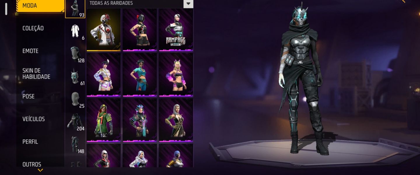 Conta Free Fire ff antiga lvl63