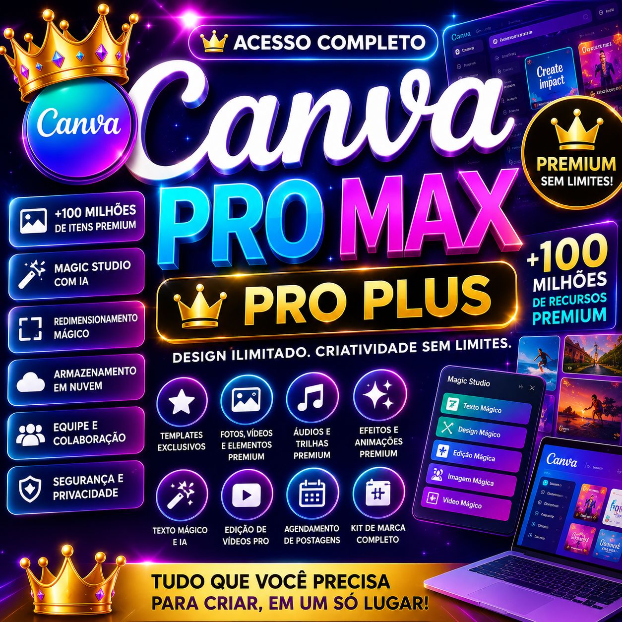 CANVA PRO + IA ( 30 Dias )