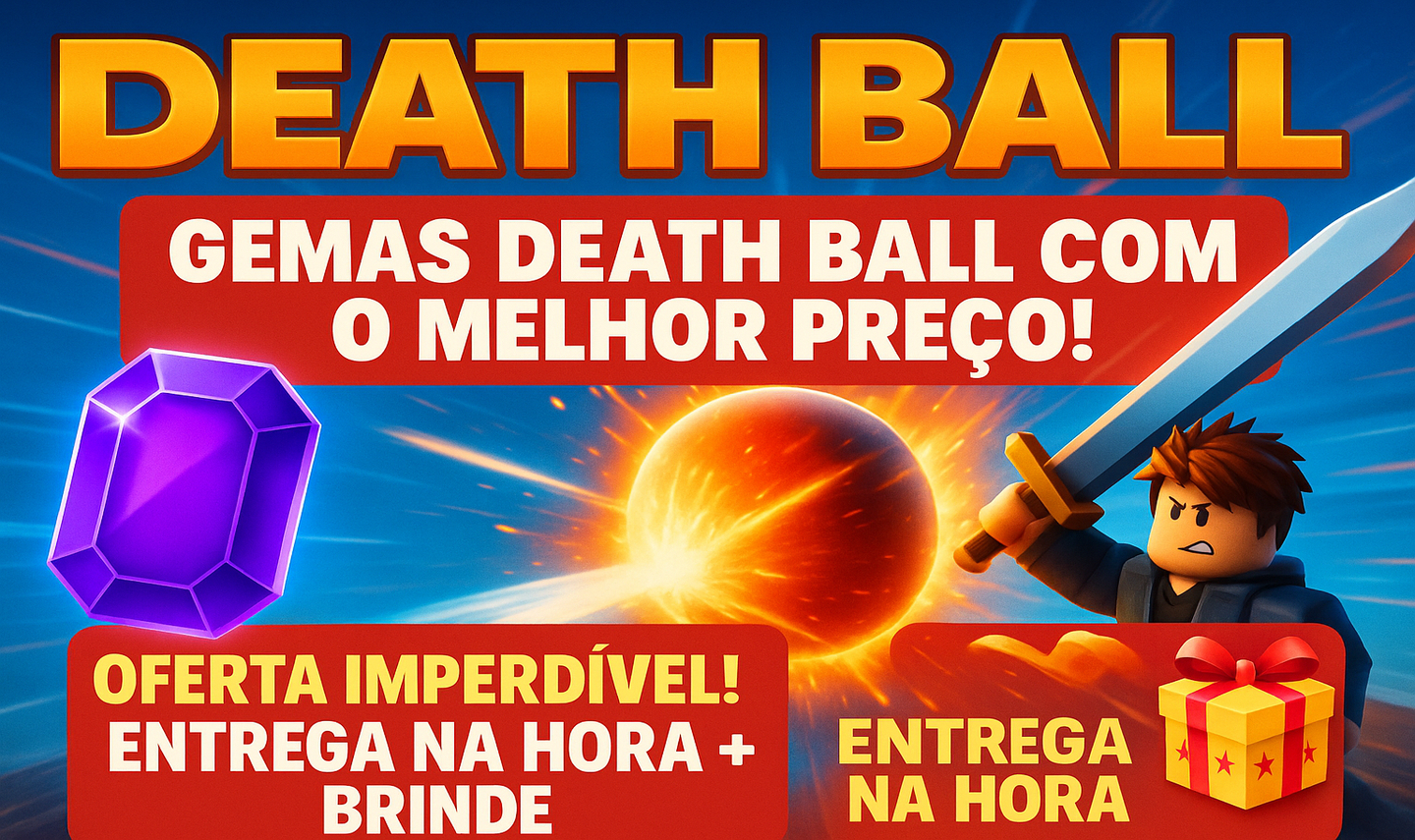 [PROMO] GEMAS DEATH BALL BOLA DA MORTE DEATHBALL MENOR PREÇO ENTREGA RÁPIDA GEMA