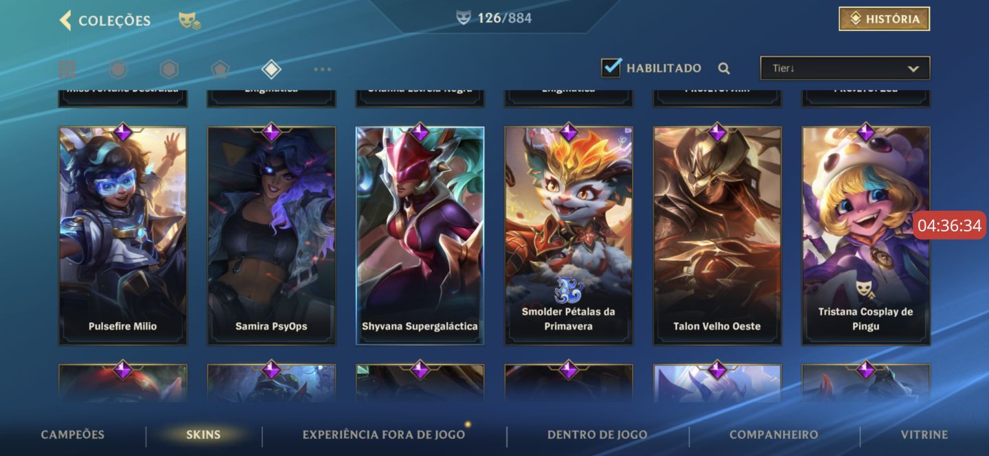 Conta wild rift Main Aurelion top 100 todas as skins dele mais 126 skin ultimate