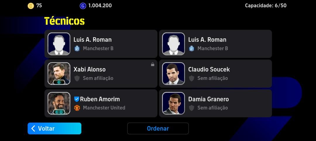 CONTA TOP - eFootball - 3187FC Basten/ Raúl / Cannavaro /Baresi / ParkJiSung