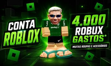 CONTA ROBLOX COM 4.000 ROBUX GASTOS + MUITAS ROUPAS