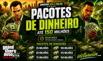 [PROMOÇÃO] GTA 5 ONLINE: UP/PACOTES DE DINHEIRO | BRINDES, DESBLOQUEIOS E NIVEL