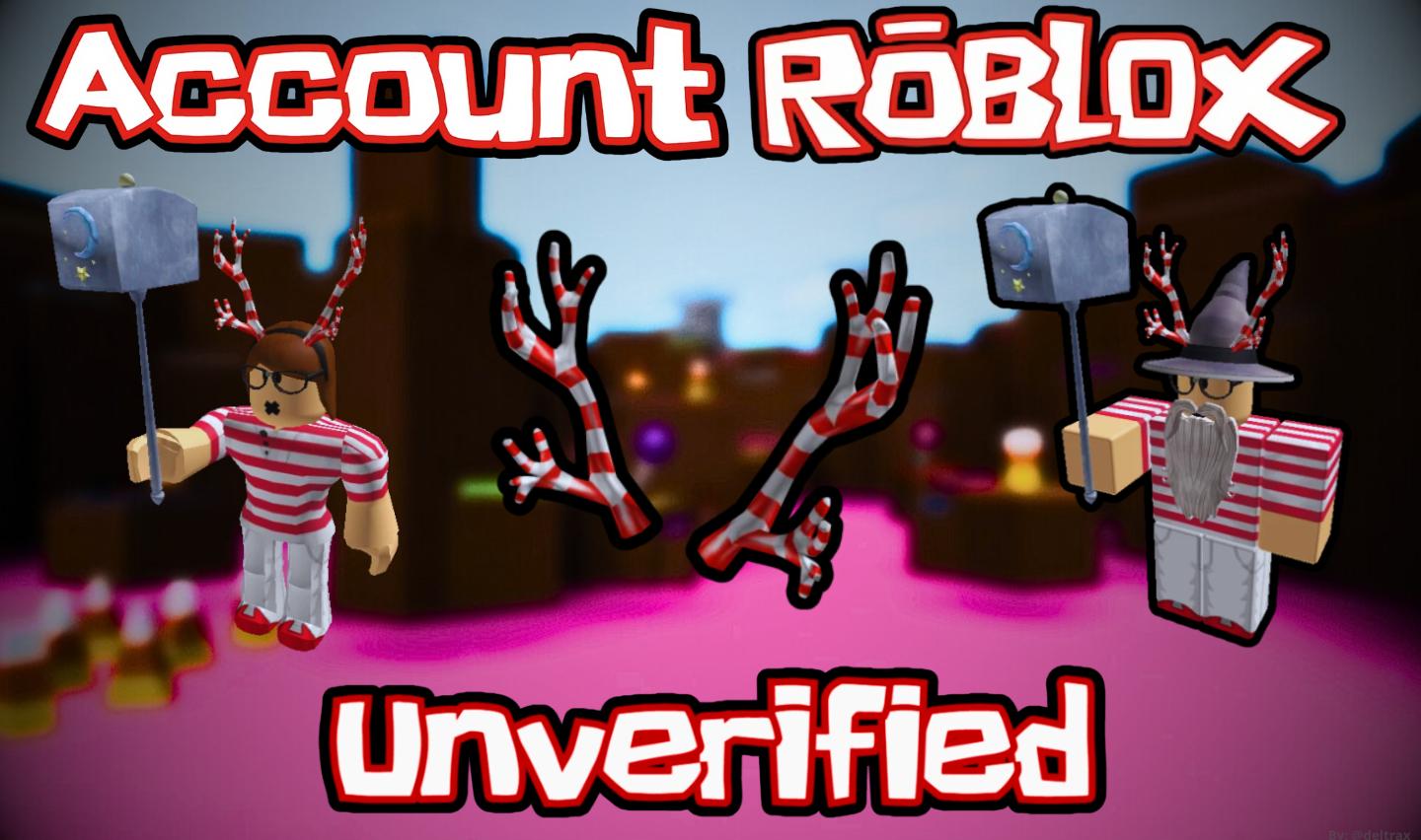 CONTA ROBLOX ANTIGA 2011 CANDY CANE ANTLERS + 17 OFFSALES E 2K RAP [UNVERIFIED]