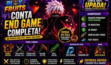 CONTA END GAME COMPLETA | PERM DRAGON + GHOUL V4 + CDK + GOD HUMAN + DARK BLADE