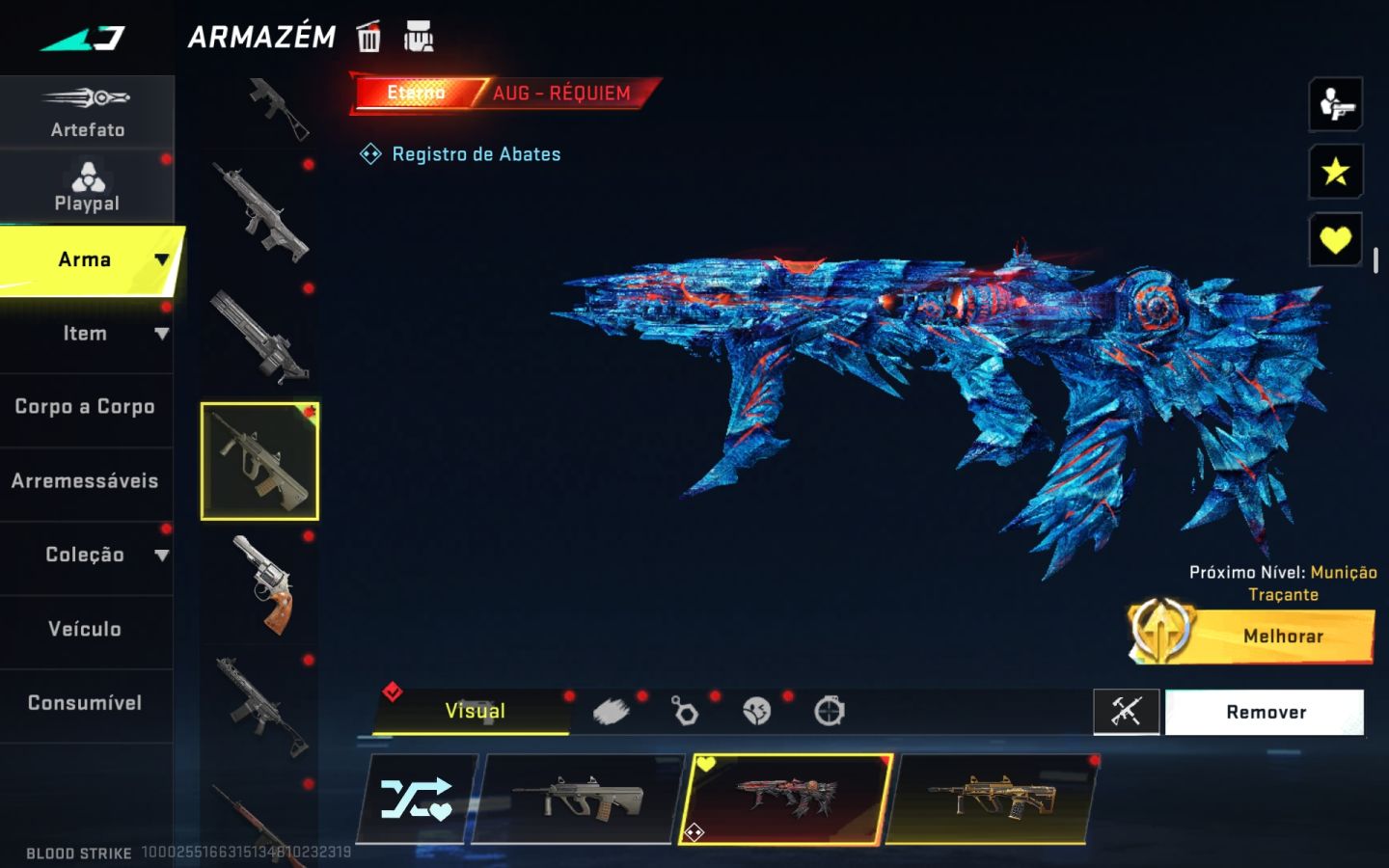 Conta de blood strike/ com skins raras/ pra sair logo