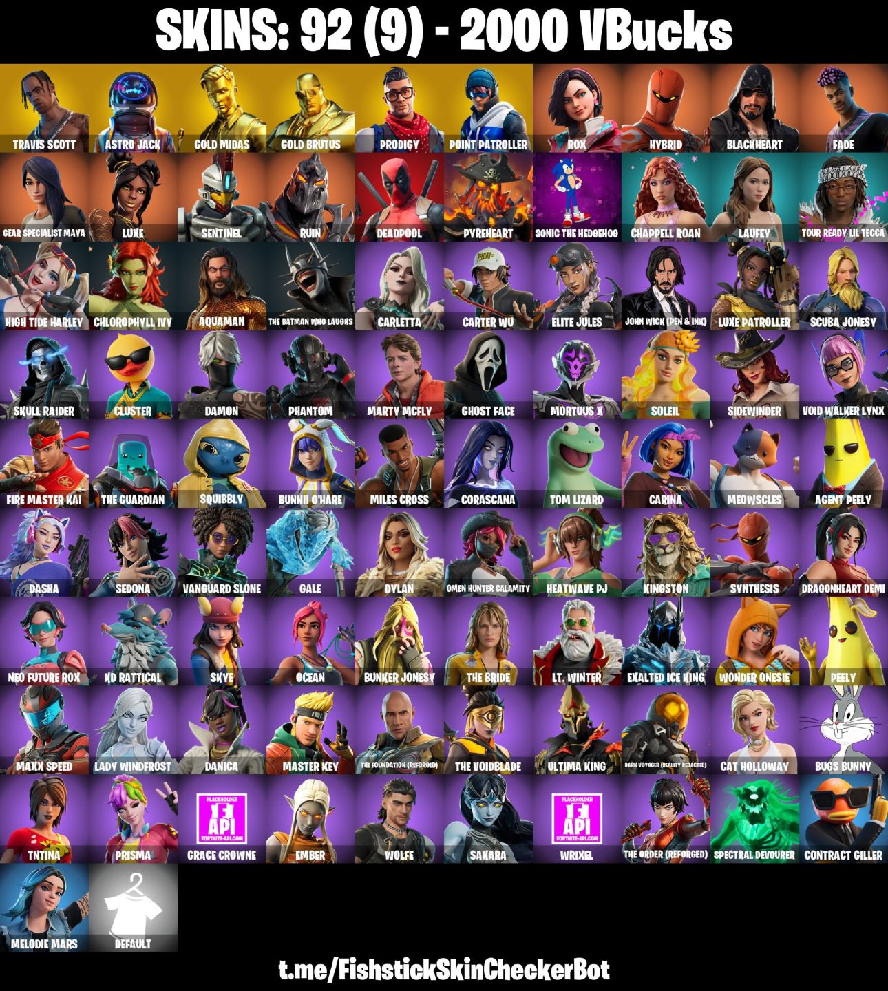 Conta Fortnite com Travis Scott | Astro Jack | Gold Midas | Gold Brut e 92 Skins