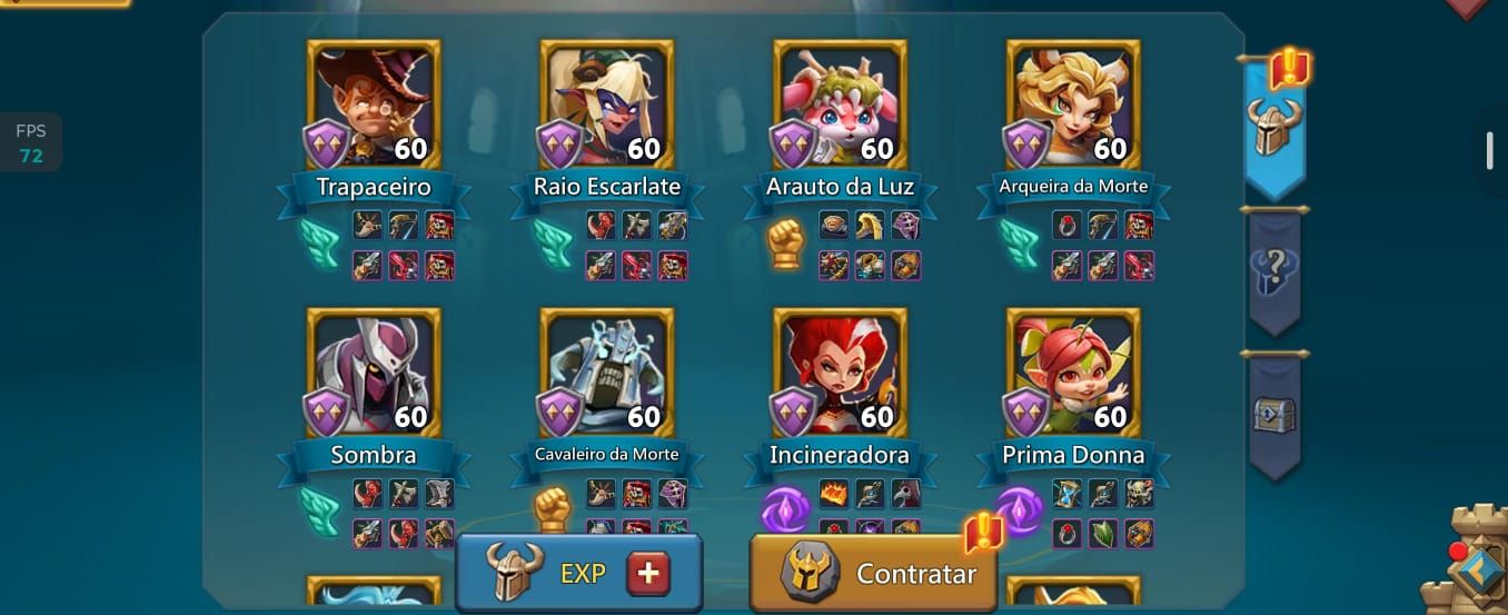 Conta Lords Mobile 1Bi de poder bem evoluída.