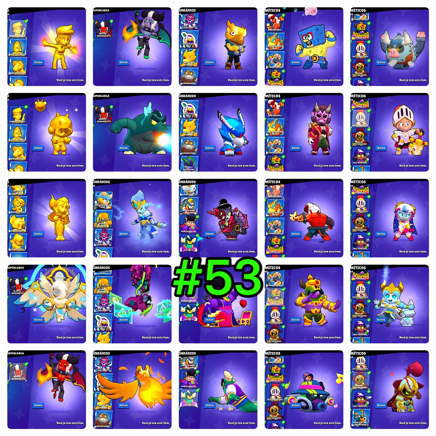 BRAWL STARS - MELHOR CONTA 100K FAMA ALIEN FULL ACESSO ALIENÍGENA PROMOÇÃO