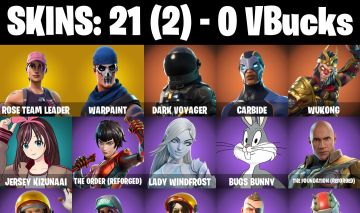 Conta Fortnite com SALVE MUNDO FUNDADOR | Dark Voyager | Wukong e 21 Skins