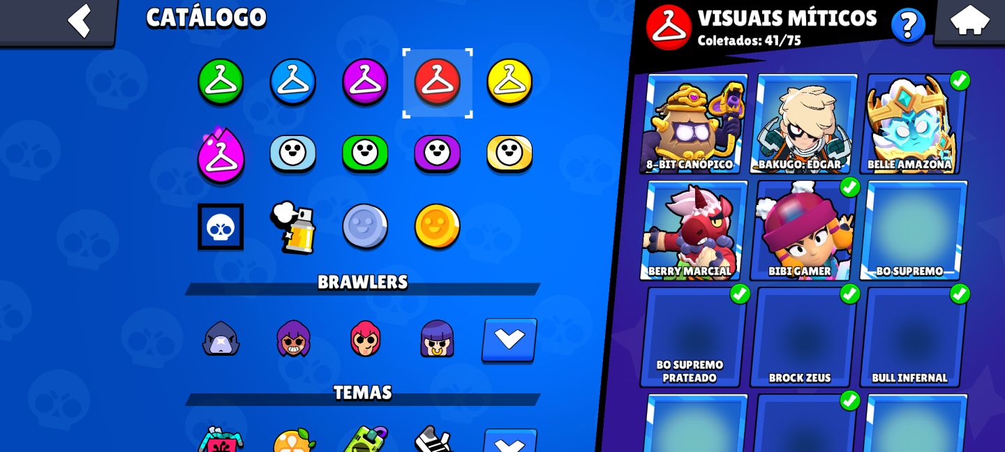 CONTA BRAWL STARS DE 2019 - RECURSOS e Itens exclusivos