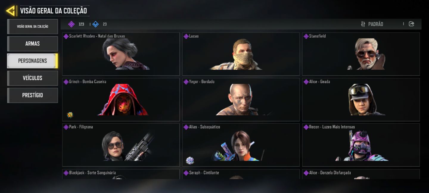 Conta call of duty com 3 skin mítica e 12 lendária