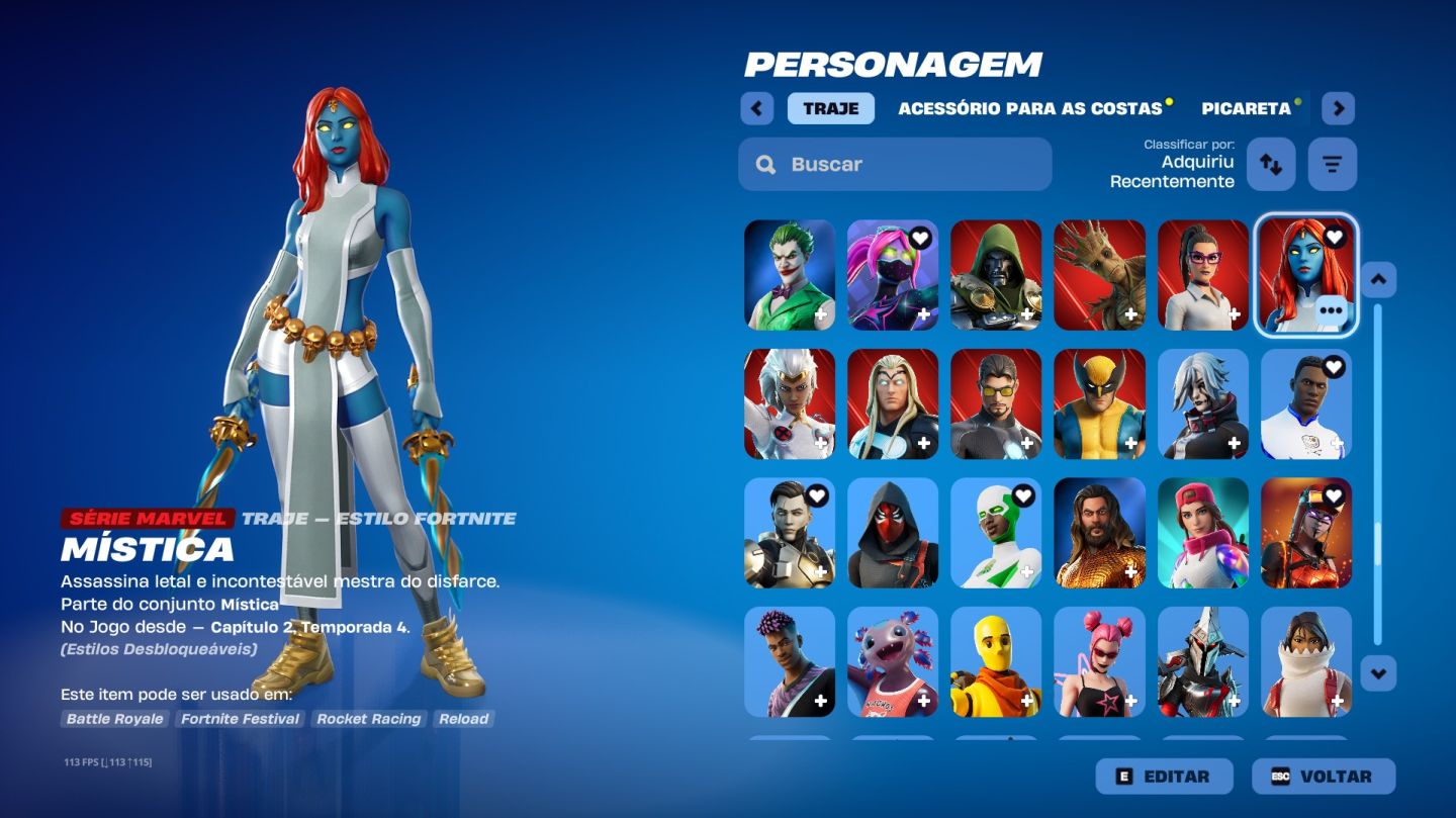 CONTA FORTNITE VARIAS SKINS FULL ACESSO