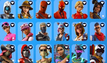 Conta fortnite com passes capítulo 1, e muitas skins