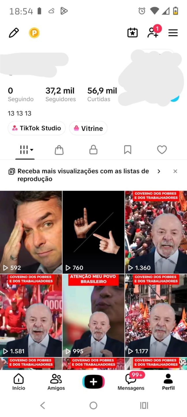 CONTA TIKTOK 37,2K SEGUIDORES, MONETIZAÇÃO E SHOP APROVADO | NICHO POLITICA