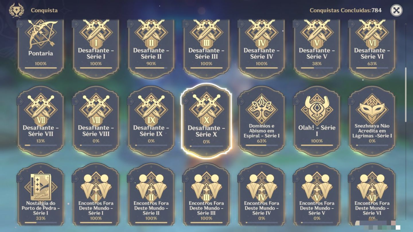 Conta Genshin Impact - AR 58 (16 personagens 5 estrelas + 7 armas 5 estrelas)