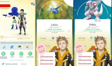 CONTA POKEMON GO LEVEL 60 | 124 LENDARIO | 124 BRILHANTE | PALKIA IV100