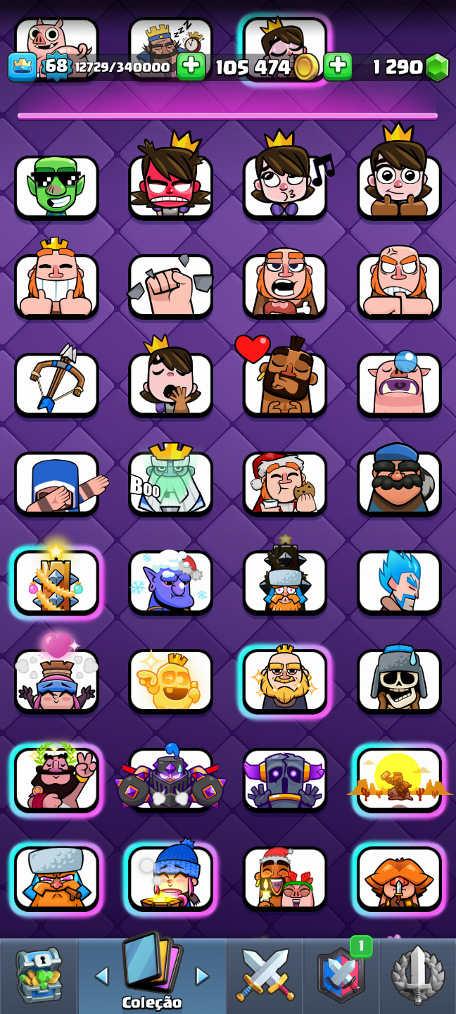 Conta de Clash royale para venda, muito top a conta e bem evoluída