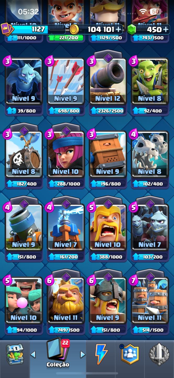 Conta Clash Royale | Rei 12 | 6.594 Troféus | Muitas Lendárias | 118/123 Cartas