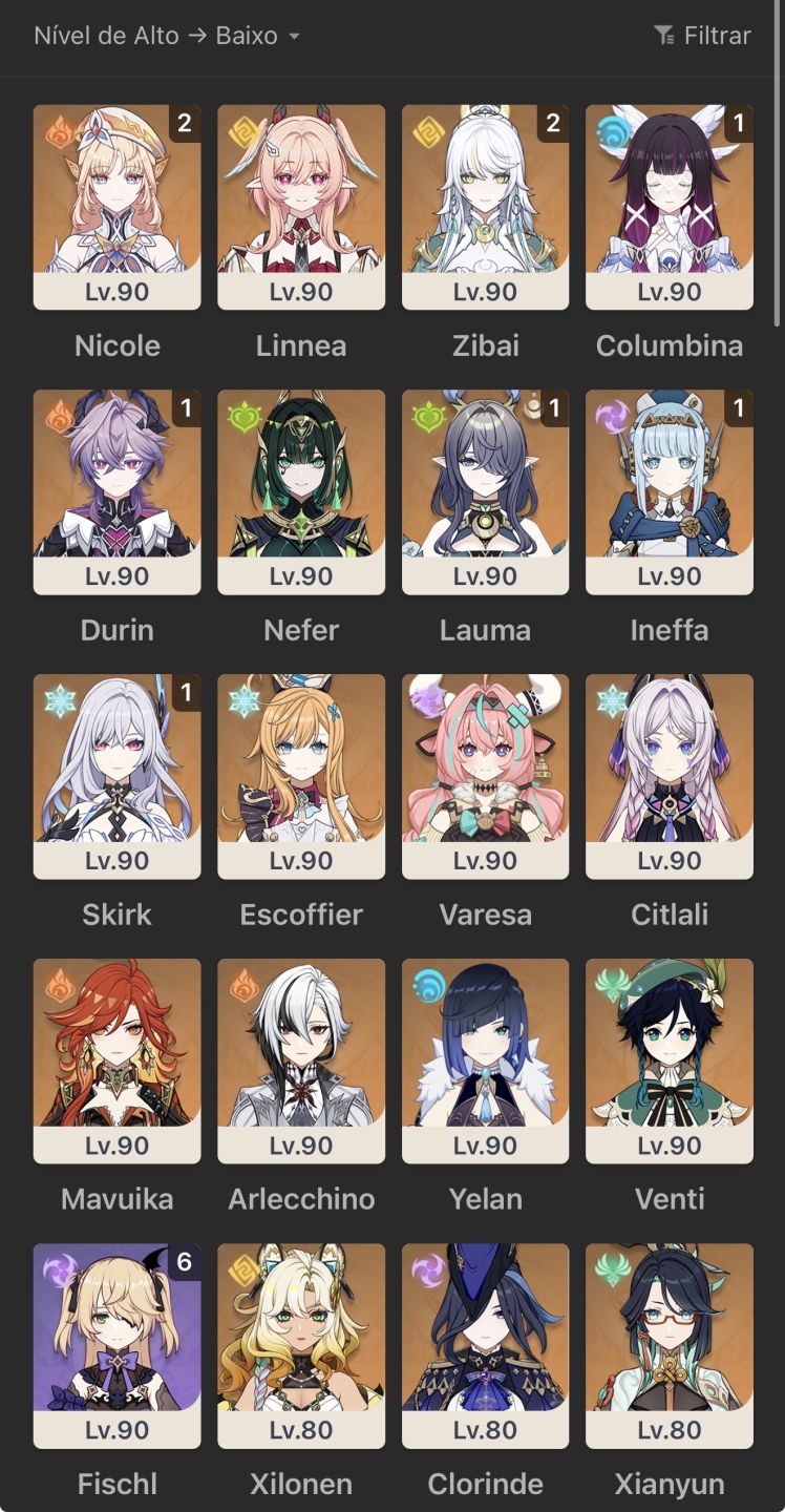 VENDA DE CONTA GENSHIN IMPACT | TIMES META + EXPLORAÇÃO DE GEMAS DISPONÍVEIS