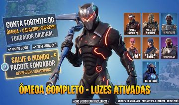 CONTA FORTNITE OG | ÔMEGA COMPLETO | SKINS RARAS | FUNDADOR | 560+ JOGOS