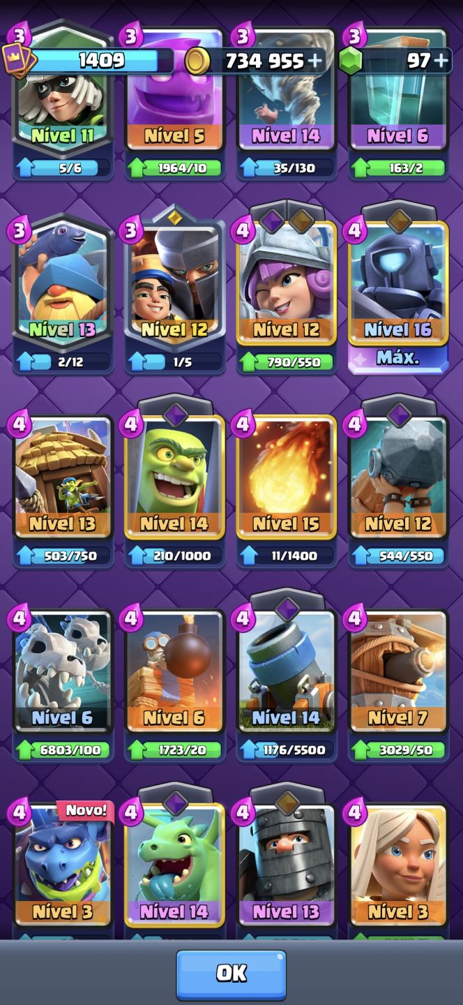 [CLASH ROYALE ] CONTA 13.1K TROFÉUS 4 ANOS DE CONTA