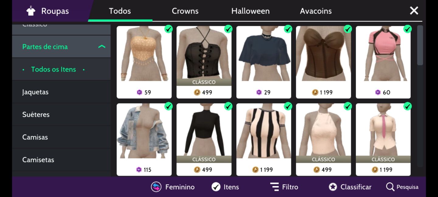 Conta femenina avakin life