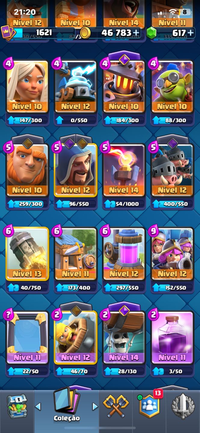Clash Royale Arena 26 | 10.683 Troféus | 122/122 Cartas