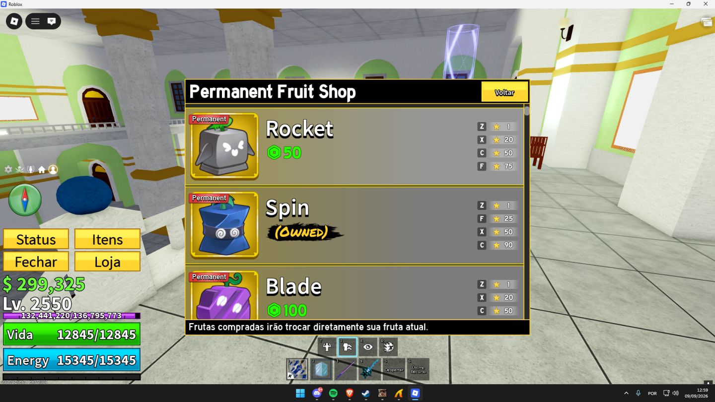 CONTA BLOX FRUIT ICE E SPIN PERMANENTE