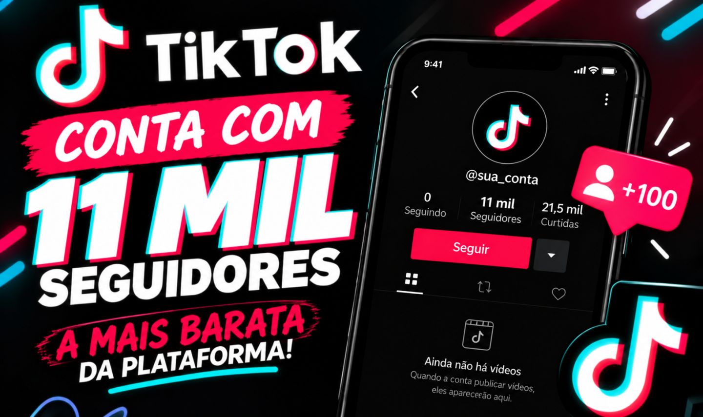 Conta TIKTOK 11.000 SEGUIDORES REAIS | TIKTOK SHOP + LIVE | PREÇO PROMOCIONAL!