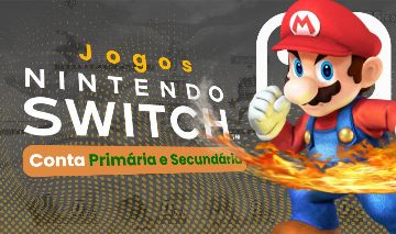 (Promoção) Várias Contas Secundárias - Nintendo Switch 1 e 2 - Mensalmente