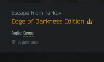 Escape from Tarkov Conta EoD +ARENA Região EU( pode acessar em qqlr local)