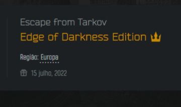 Escape from Tarkov Conta EoD +ARENA Região EU( pode acessar em qqlr local)