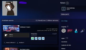 Conta steam com 1 ano + alguns jogos