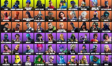 CONTA FORTNITE FA 114 SKINS | MISTICA | TONY STARK | PRODIGY | SPIDER-GWEN
