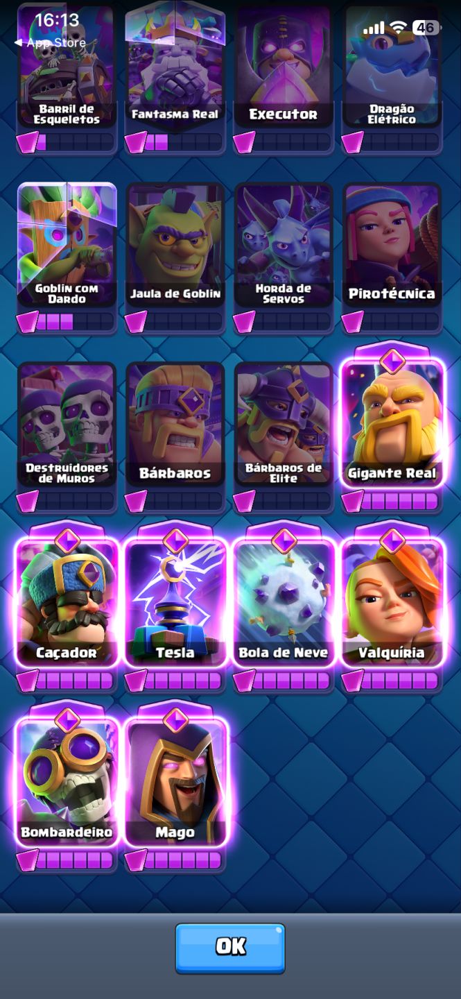 Conta Intermediária de Clash Royale