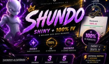 SHUNDO ALEATÓRIO | SHINY + 100% IV | POKÉMON GO