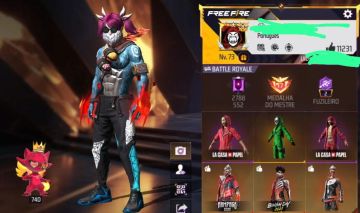 Conta de free fire prime 8