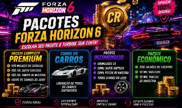 PACOTES FORZA 6 CARROS/SUPER SORTEIOS/PONTOS HABILIDADES/CREDITOS