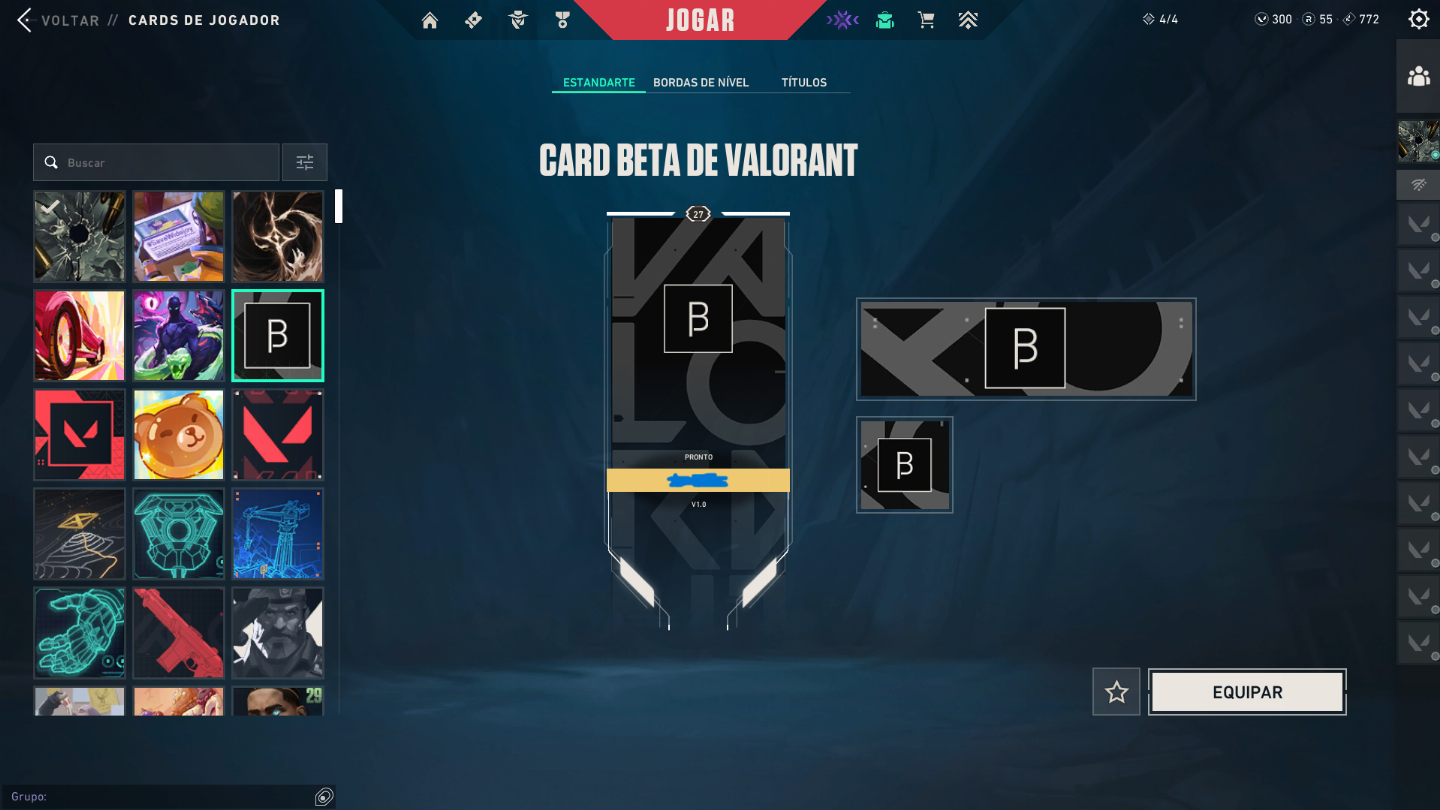 CONTA VALORANT COM CARD BETA, VANDAL EX.O, KURONAMI 2.0, PHANTOM ION E PAS