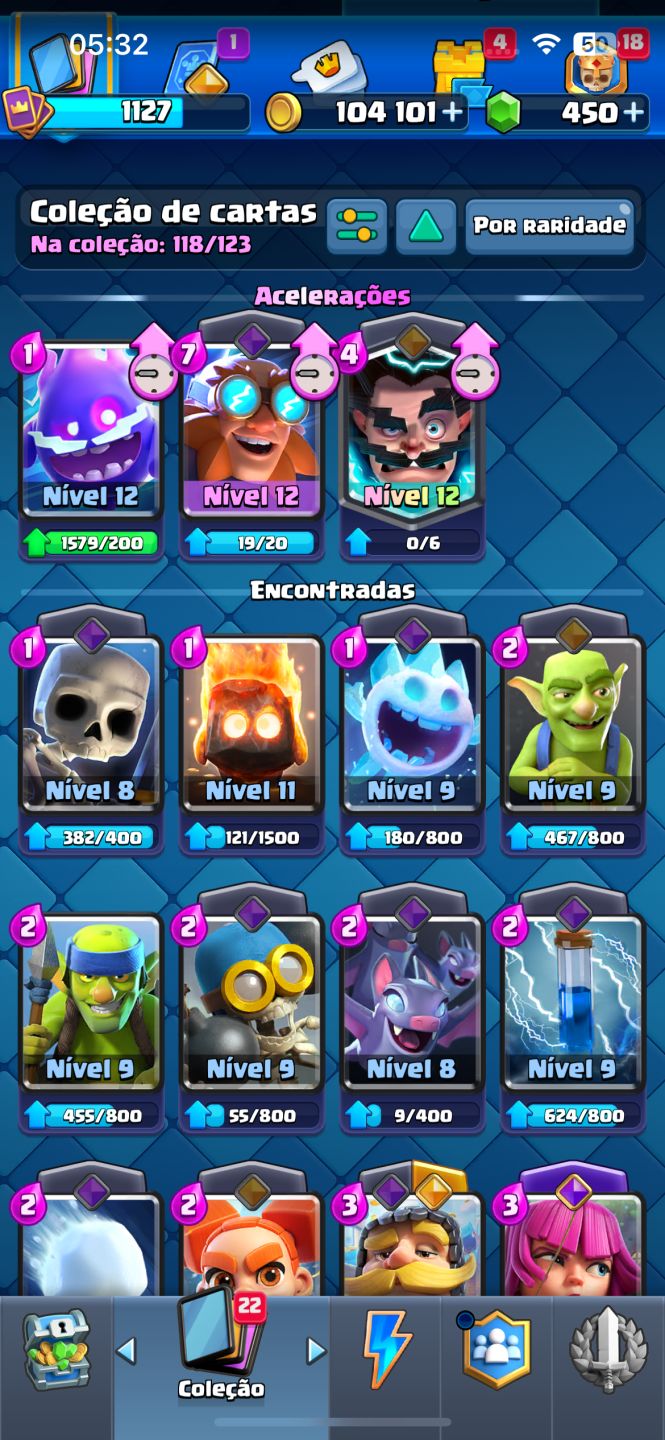 Conta Clash Royale | Rei 12 | 6.594 Troféus | Muitas Lendárias | 118/123 Cartas