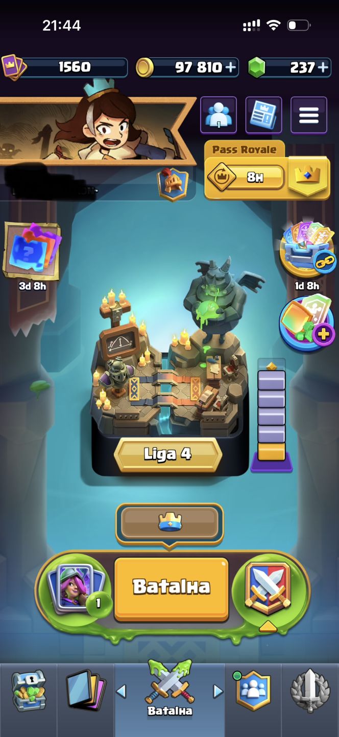 CONTA CLASH ROYALE FORTE / COMPLETA