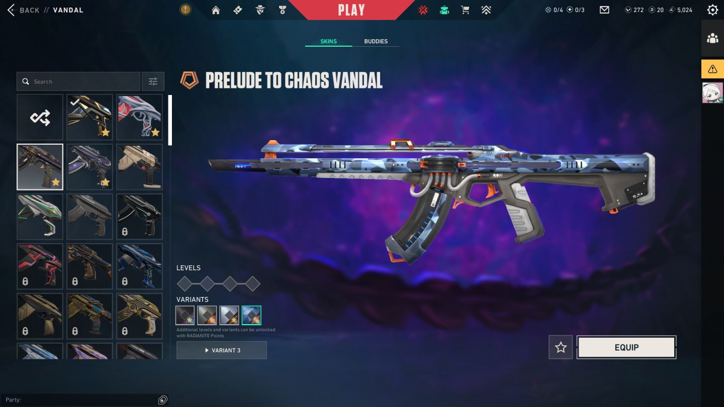 Promoção! 1.3K Gastos Conta Valorant: 3 Facas + 6 Vandals + 3 Phanthons