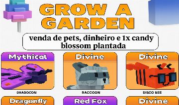 Candy Blossom conta & Pets Grow Garden a partir de 6$