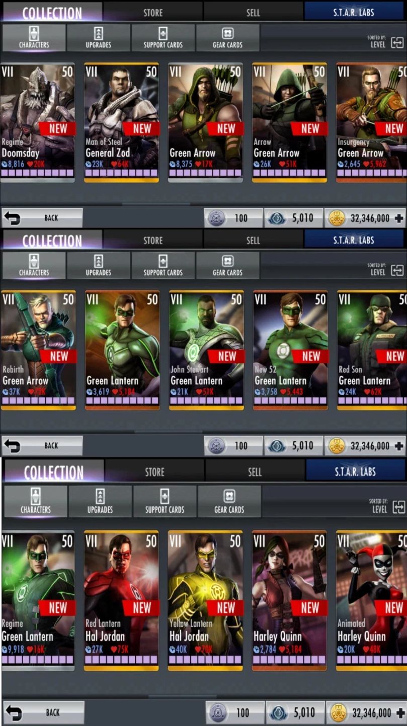 CONTA COM ITENS PARA INJUSTICE GODS AMONG US [IOS OU ANDROID]