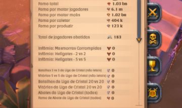 1b de fama. coletas de pelego, minerio, pedra e fibra no t6